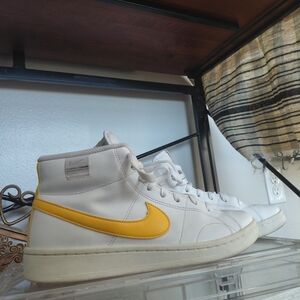 Nike White and Yellow Athletic Shoes